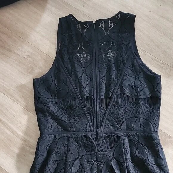 Adelyn RAE Lace, Mesh & Chiffon Sheath black Dress women's size Medium ( 03) - Picture 7 of 9